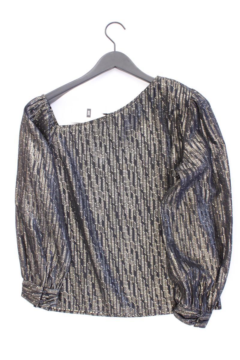 WE Fashion Langarmbluse Gr. L neu mit Etikett mit Glitzer gold aus Polyester