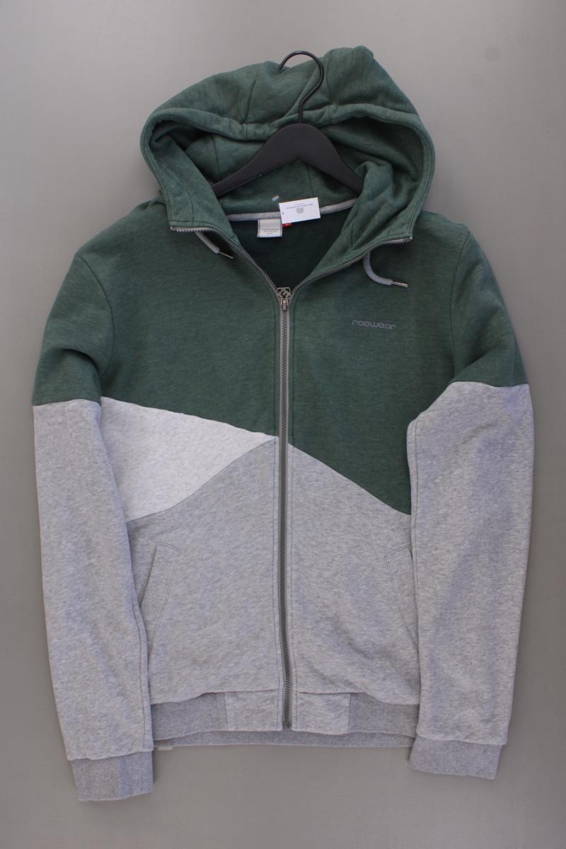 Ragwear Sweatjacke für Herren Gr. L neuwertig Langarm grün aus Baumwolle