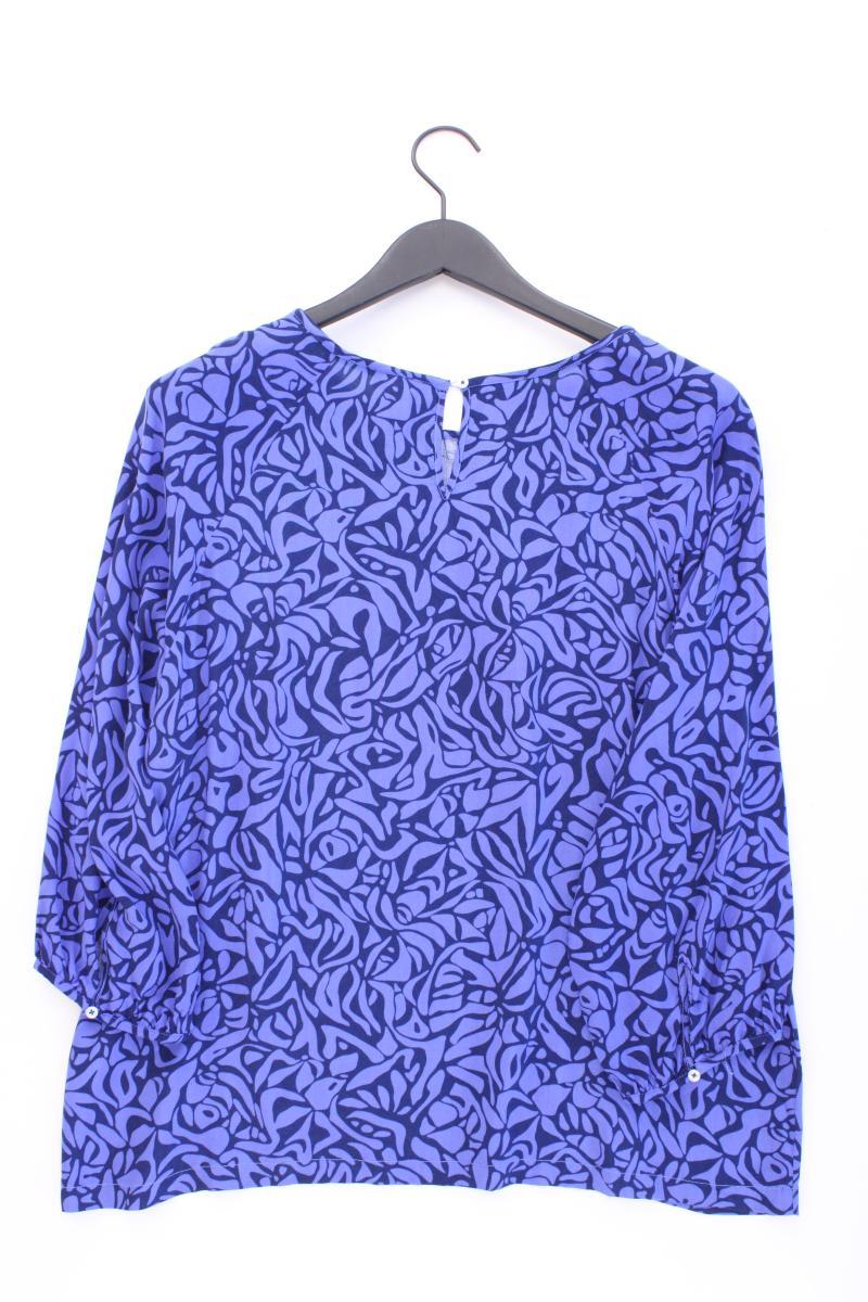 Street One Oversize-Bluse Gr. 40 geometrisches Muster 3/4 Ärmel blau