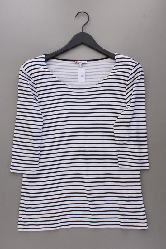 Street One Ringelshirt Gr. 42 gestreift 3/4 Ärmel schwarz