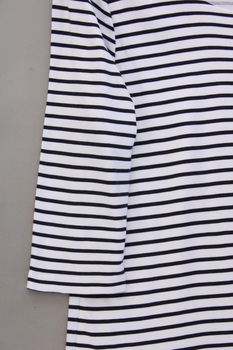 Street One Ringelshirt Gr. 42 gestreift 3/4 Ärmel schwarz
