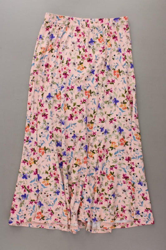 Himmelblau Stretchrock Gr. 34 mit Blumenmuster neuwertig rosa aus Viskose