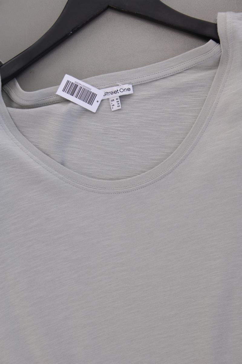 Street One T-Shirt Gr. 42 Kurzarm grau