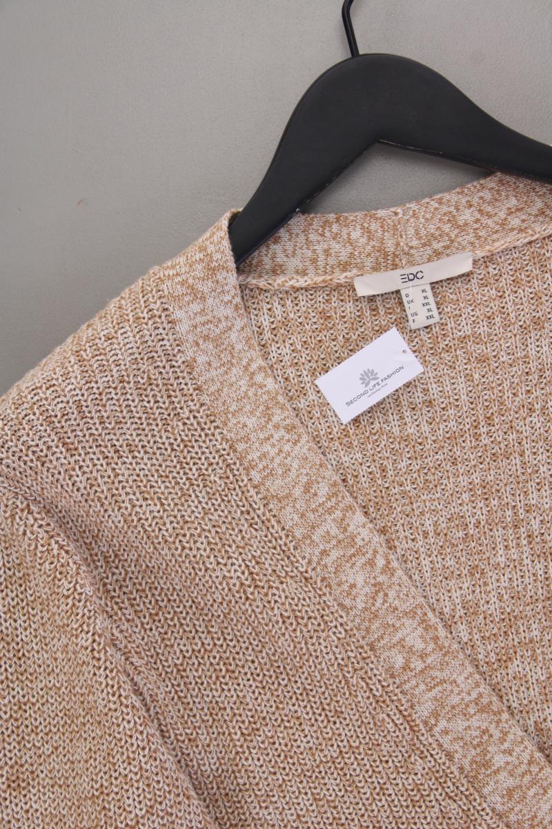 edc by Esprit Strickjacke Gr. XL neuwertig Langarm braun aus Baumwolle