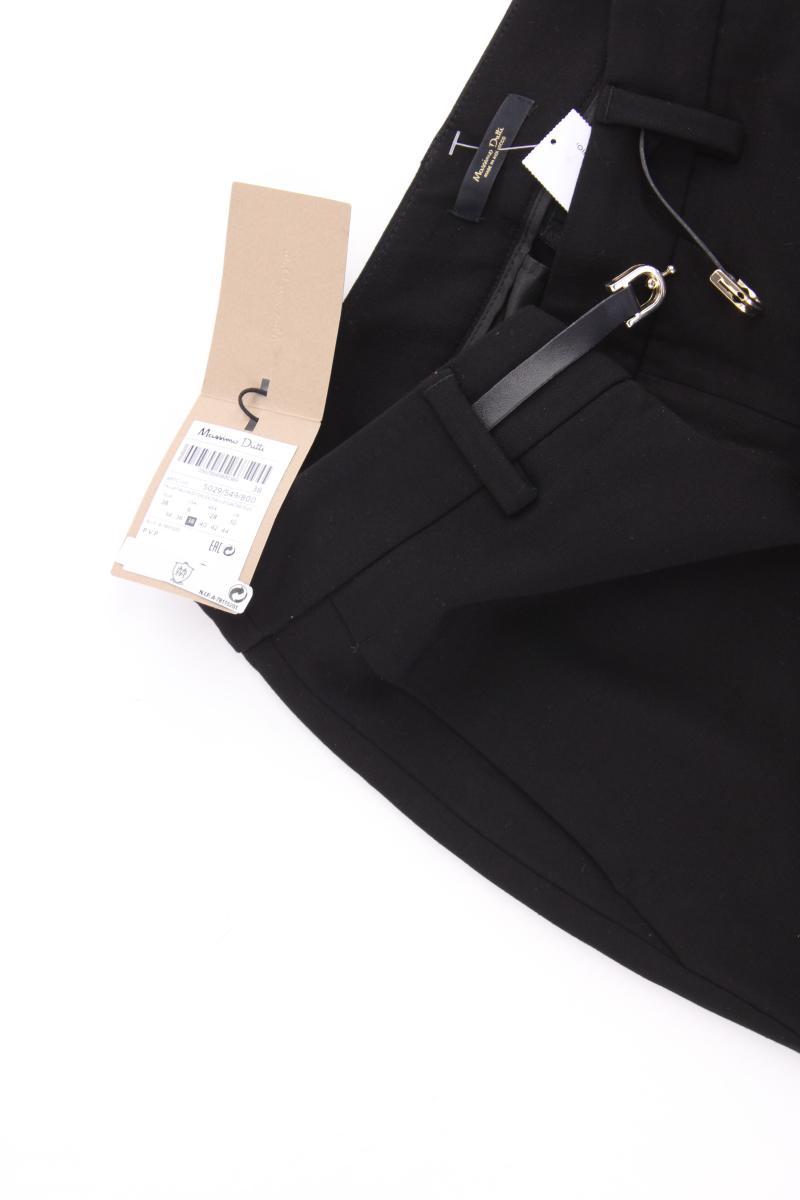 Massimo Dutti Stoffhose mit Wolle Gr. 38 neu mit Etikett schwarz aus Viskose