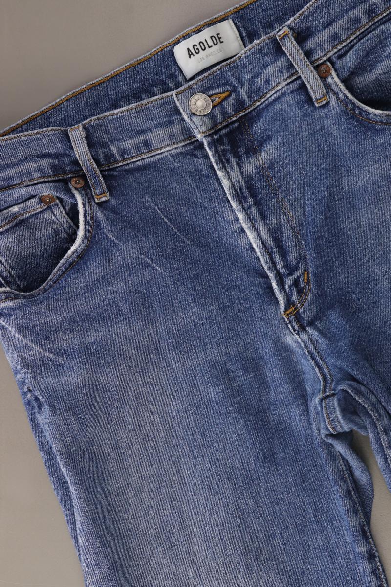 Agolde Straight Jeans Gr. W30 blau aus Baumwolle