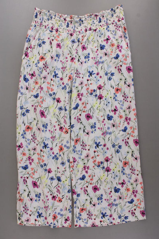 Esprit Stoffhose Gr. 42/L36 mit Blumenmuster neuwertig mehrfarbig aus Viskose