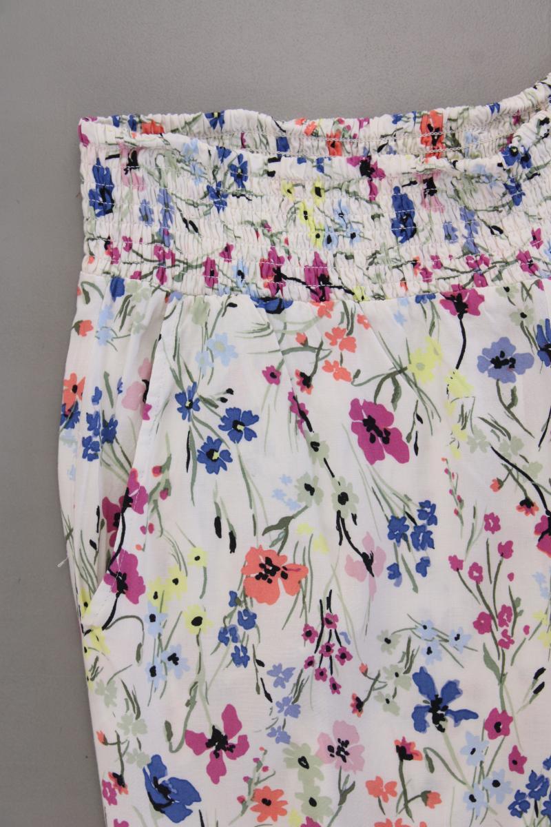 Esprit Stoffhose Gr. 42/L36 mit Blumenmuster neuwertig mehrfarbig aus Viskose