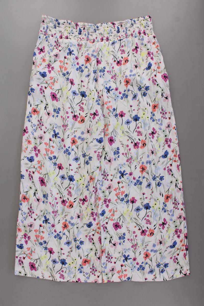 Esprit Stoffhose Gr. 42/L36 mit Blumenmuster neuwertig mehrfarbig aus Viskose