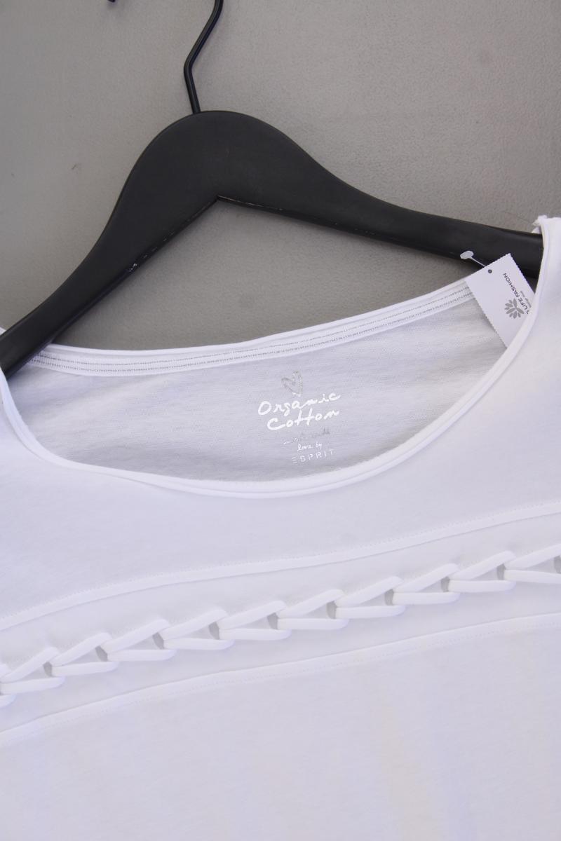 Esprit T-Shirt Gr. L Kurzarm weiß