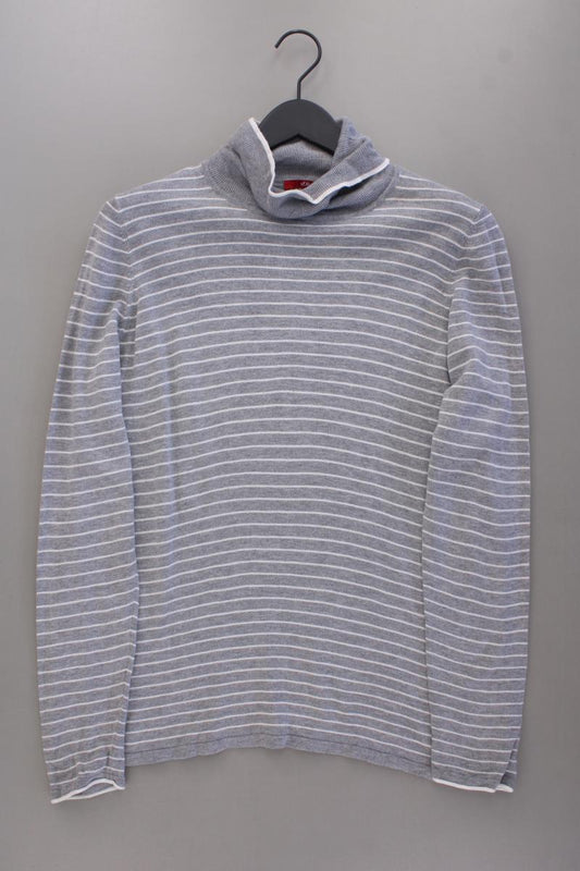 s.Oliver Rollkragenpullover Gr. 46 gestreift grau