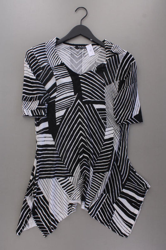 Betty Barclay Printshirt Gr. 38 geometrisches Muster Kurzarm grau