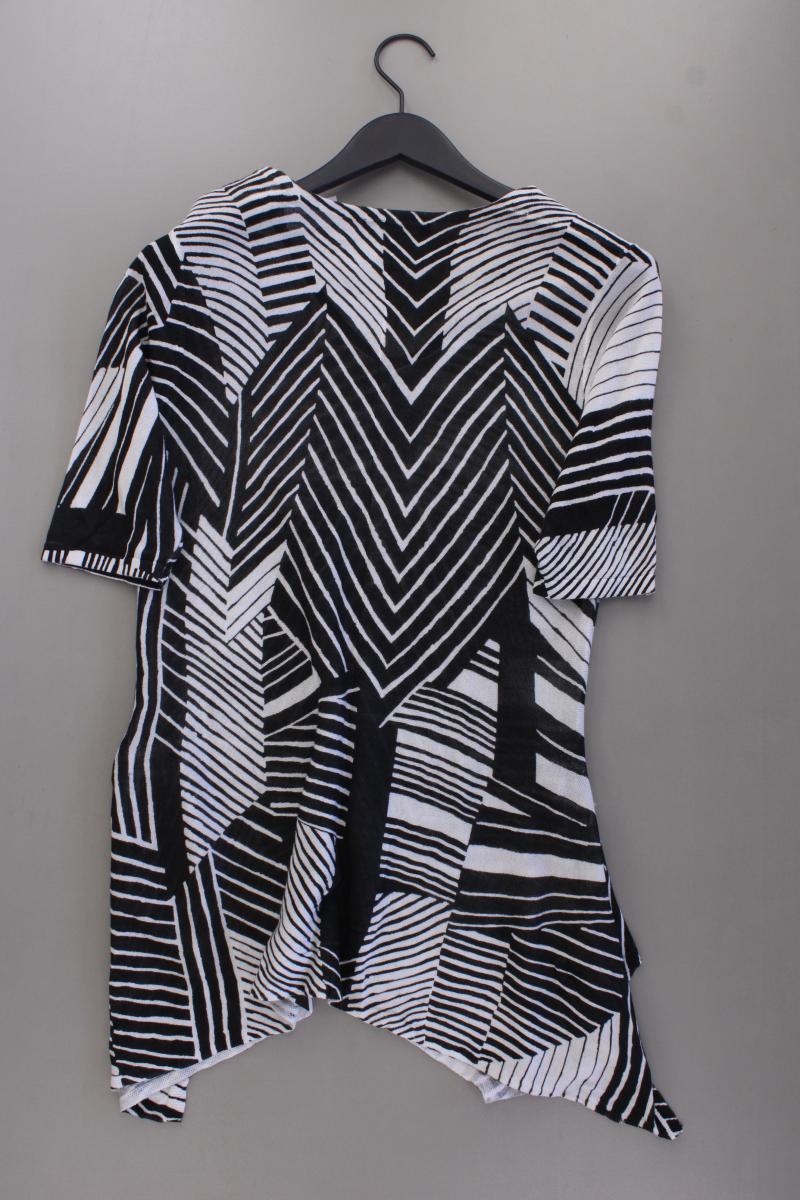 Betty Barclay Printshirt Gr. 38 geometrisches Muster Kurzarm grau