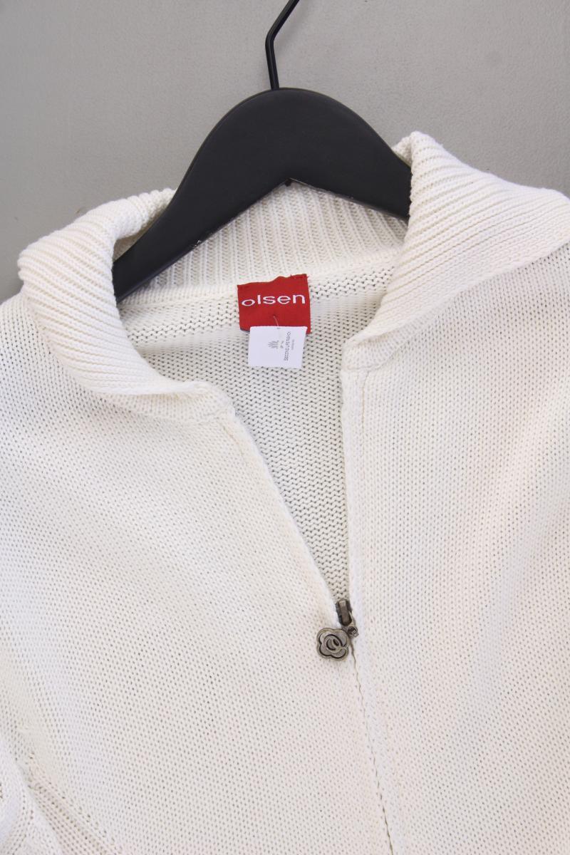 olsen Strickjacke Gr. 36 Langarm creme