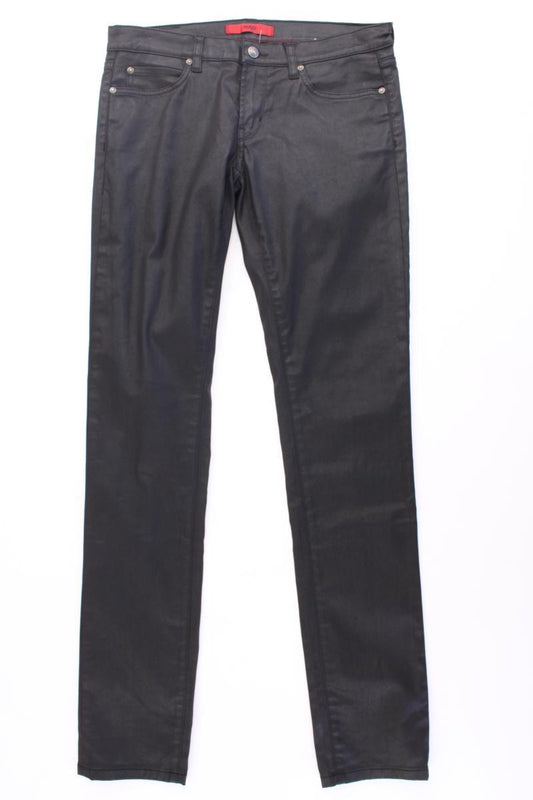 Hugo Boss Five-Pocket-Hose Gr. W29/L34 schwarz aus Baumwolle