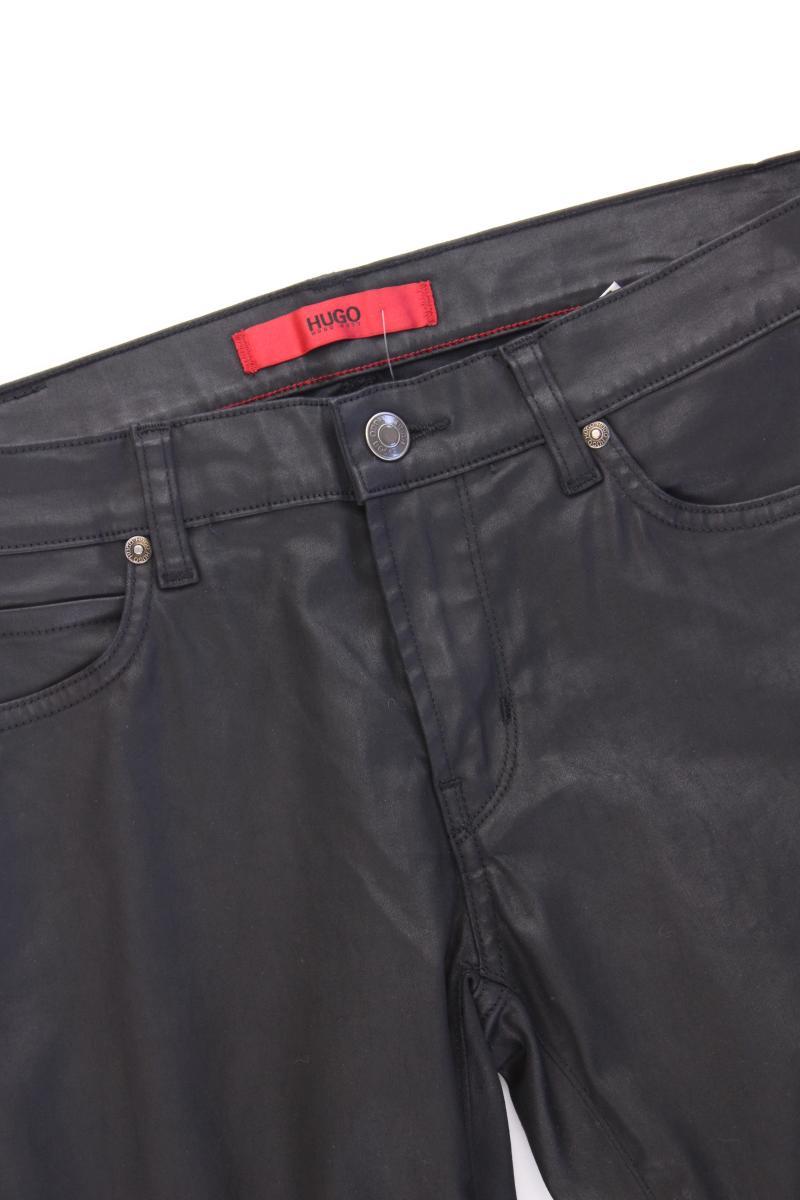 Hugo Boss Five-Pocket-Hose Gr. W29/L34 schwarz aus Baumwolle