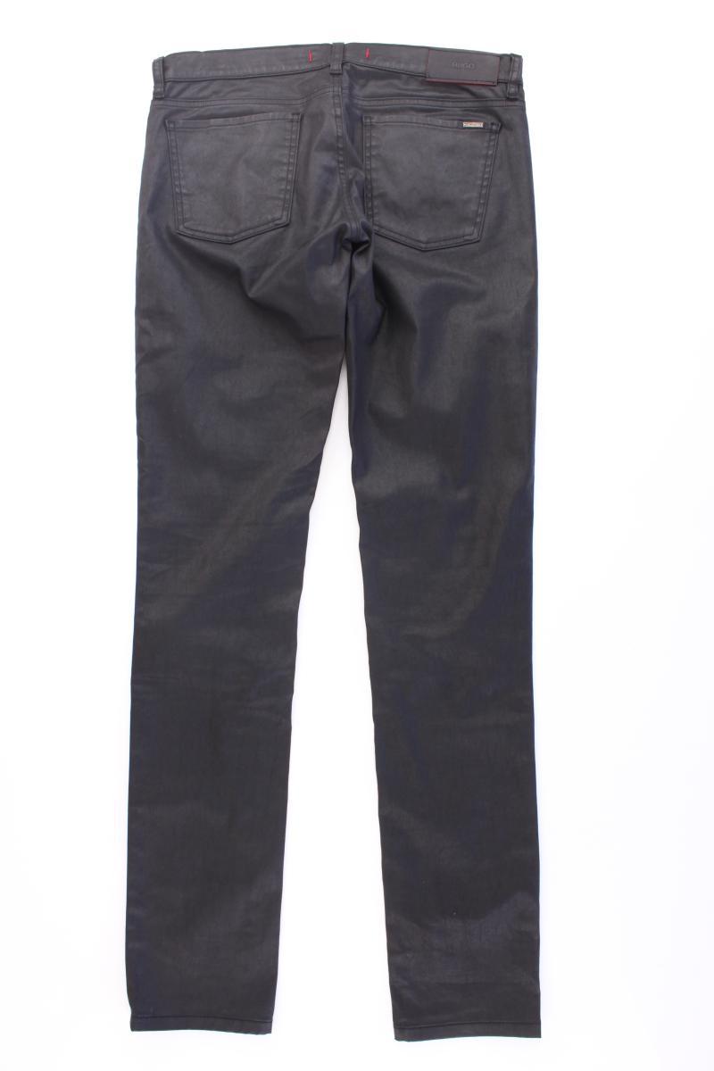 Hugo Boss Five-Pocket-Hose Gr. W29/L34 schwarz aus Baumwolle