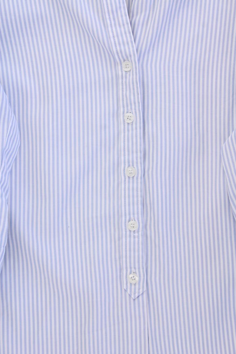 Marco Pecci Classic Bluse Gr. 42 gestreift 3/4 Ärmel blau