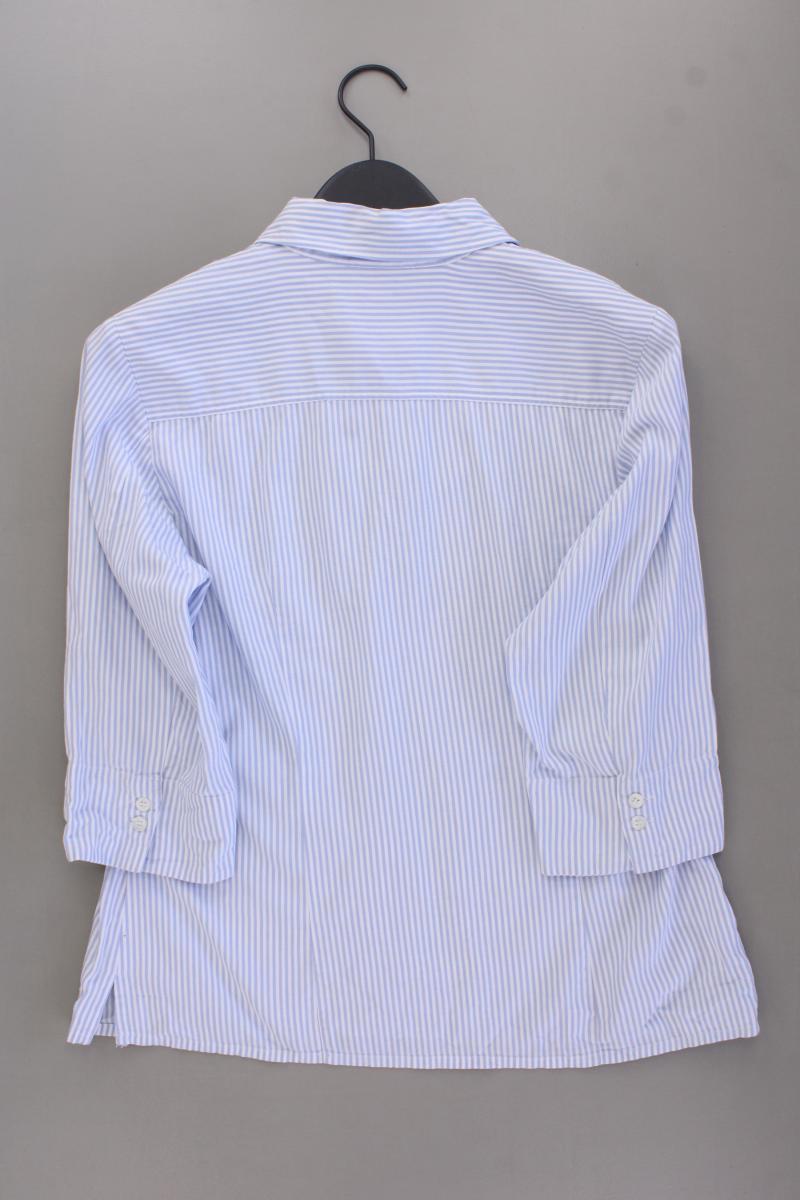 Marco Pecci Classic Bluse Gr. 42 gestreift 3/4 Ärmel blau