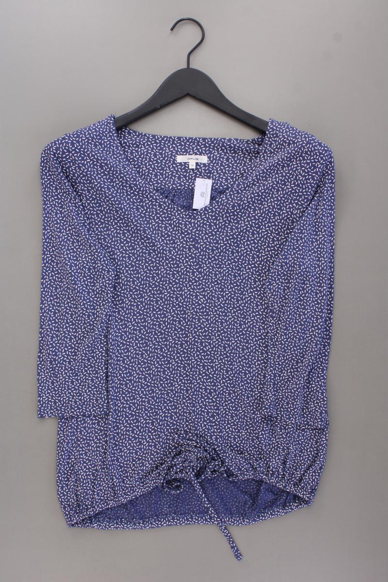 Opus Printshirt Gr. 36 3/4 Ärmel blau