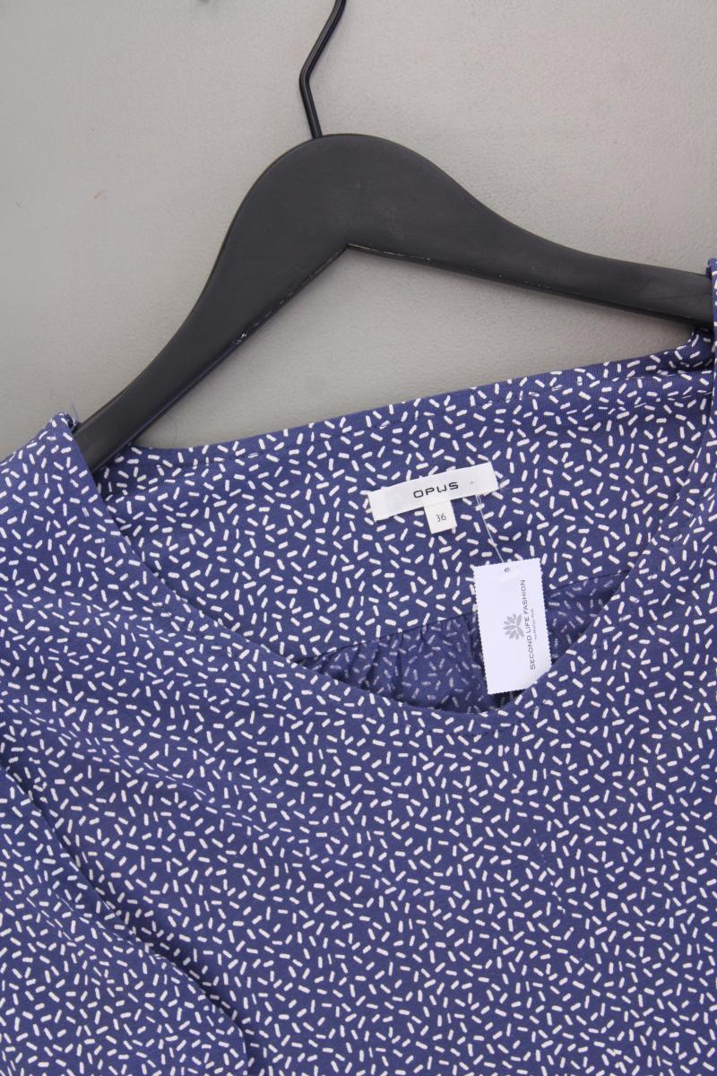 Opus Printshirt Gr. 36 3/4 Ärmel blau