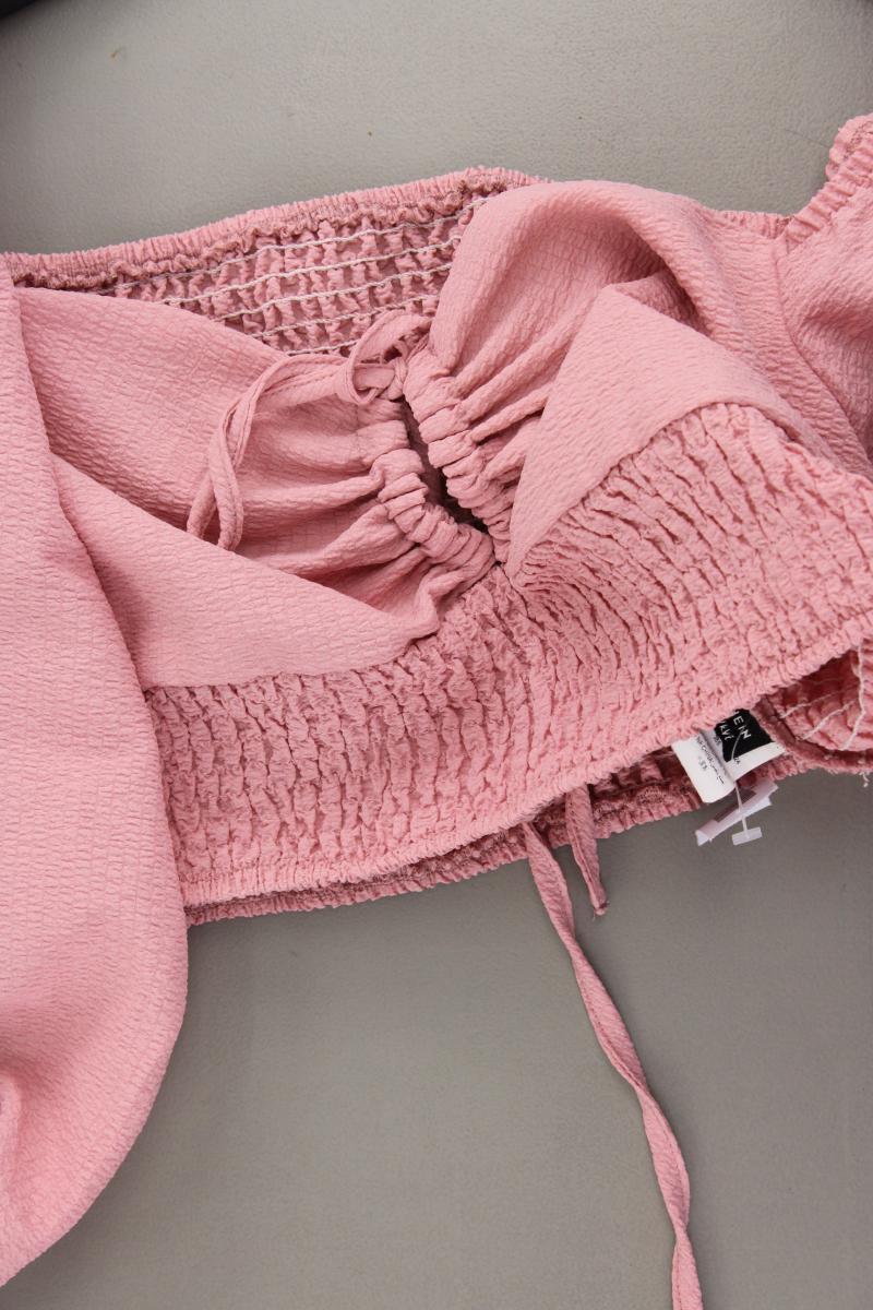 Shein Crop Bluse Gr. XL neuwertig 3/4 Ärmel rosa aus Polyester