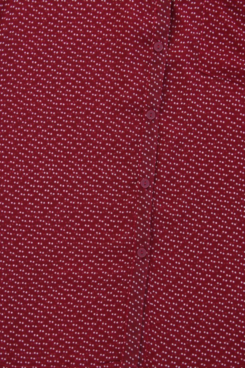 Mango Ärmellose Bluse Gr. S gepunktet rot