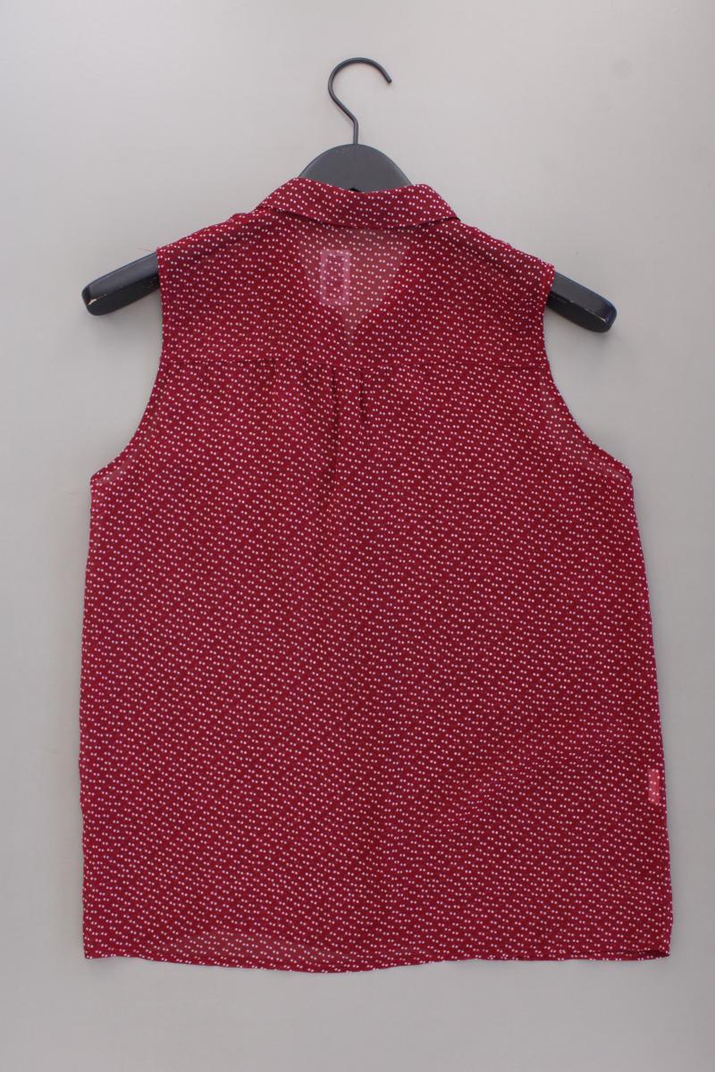 Mango Ärmellose Bluse Gr. S gepunktet rot