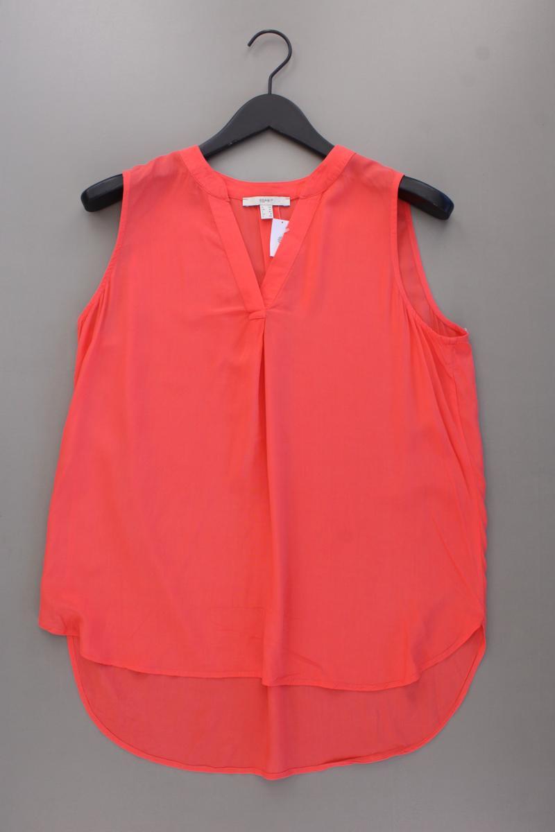 Esprit Bluse korallrot Gr. 38 Ärmellos aus Viskose