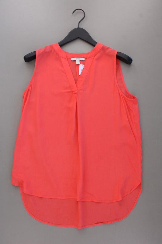 Esprit Bluse korallrot Gr. 38 Ärmellos aus Viskose