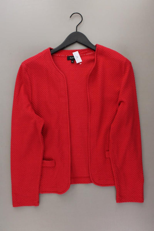 Sure Strickjacke Gr. XL Langarm rot aus Baumwolle