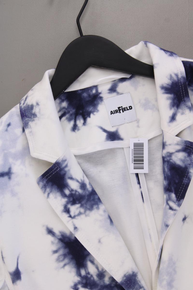 Airfield Jerseyblazer Gr. 48 mit Batikmuster neuwertig creme aus Viskose