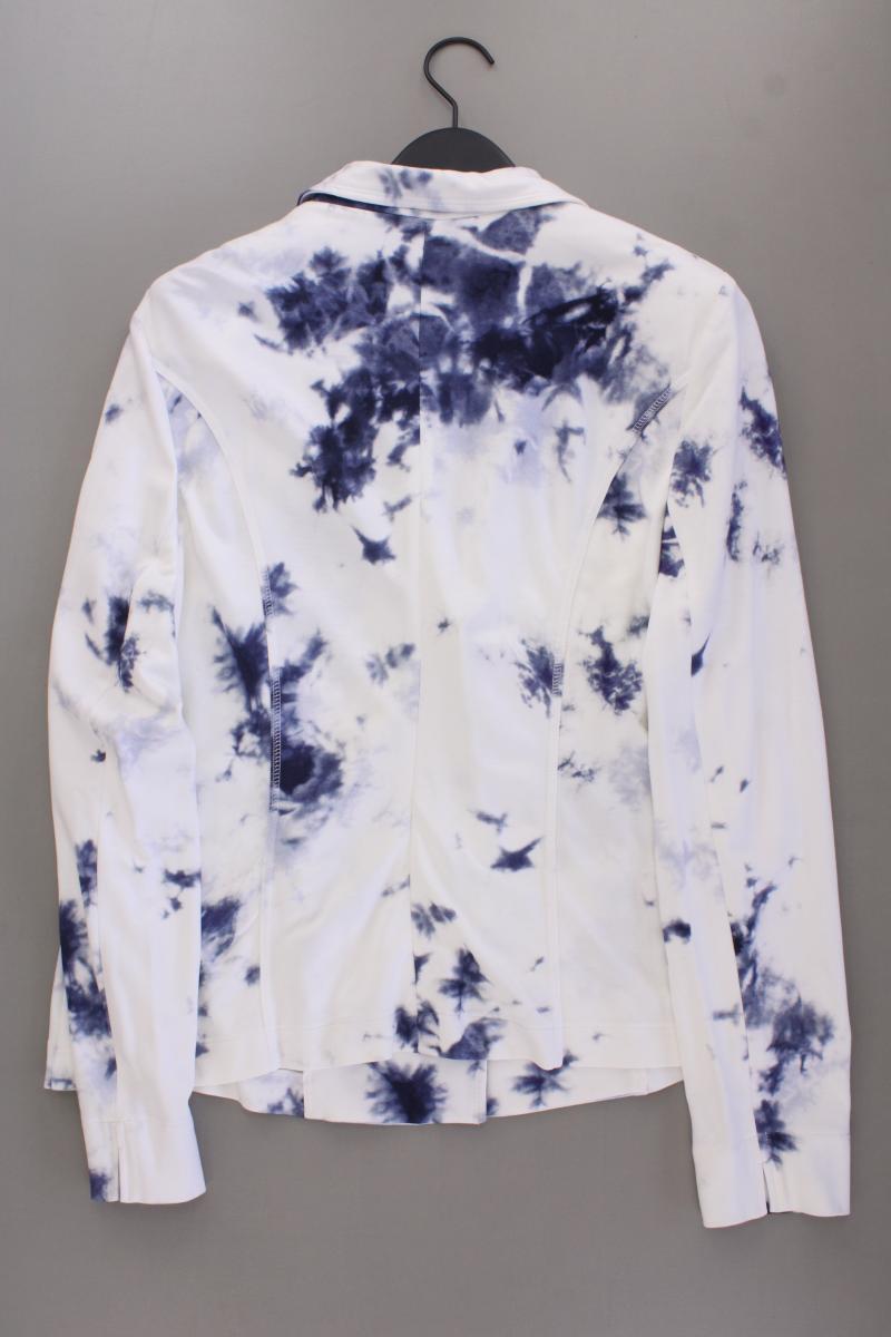 Airfield Jerseyblazer Gr. 48 mit Batikmuster neuwertig creme aus Viskose