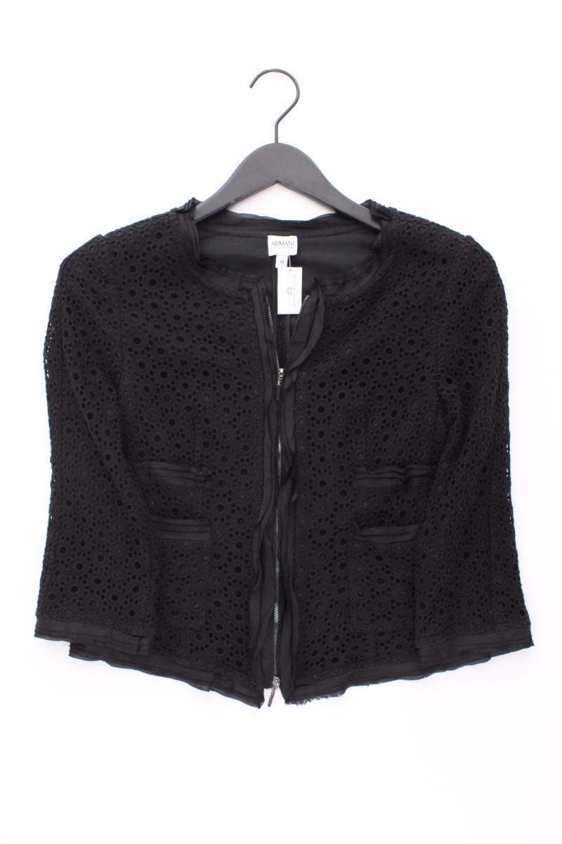 armani collezioni Jäckchen Gr. IT 40 (XS) 3/4 Ärmel schwarz aus Baumwolle