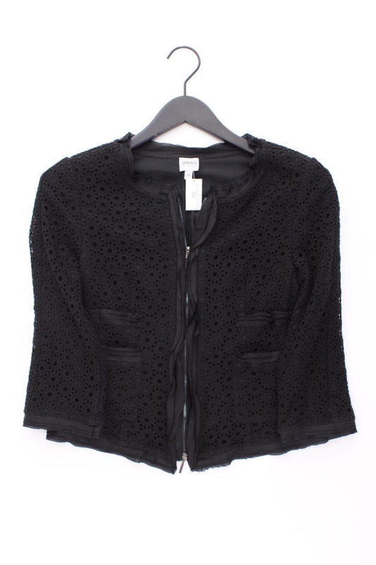 armani collezioni Jäckchen Gr. IT 40 (XS) 3/4 Ärmel schwarz aus Baumwolle