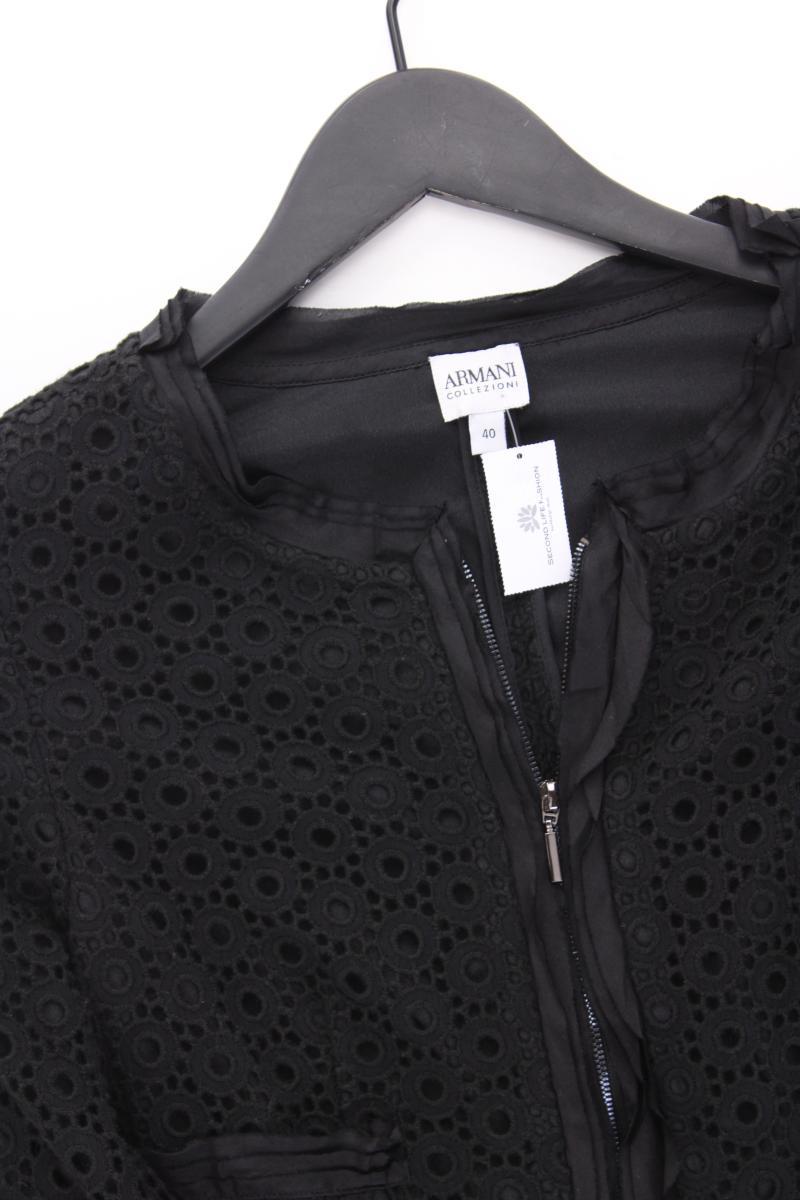 armani collezioni Jäckchen Gr. IT 40 (XS) 3/4 Ärmel schwarz aus Baumwolle