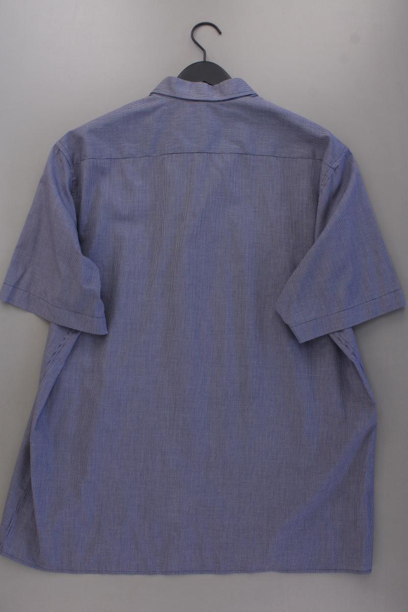 Eterna Kurzarmhemd für Herren Gr. Hemdgröße 46 blau aus Baumwolle