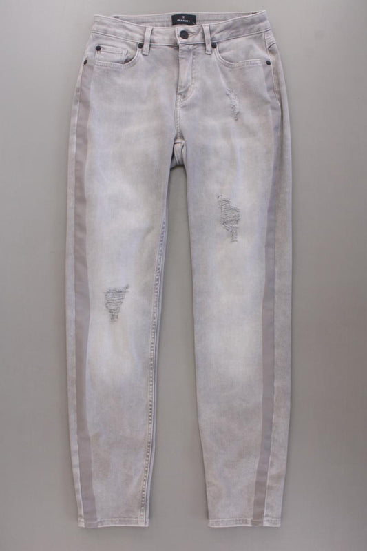 Monari Skinny Jeans Gr. 34 grau aus Baumwolle