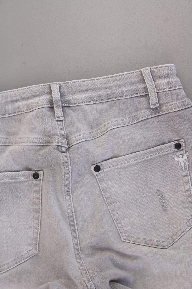 Monari Skinny Jeans Gr. 34 grau aus Baumwolle