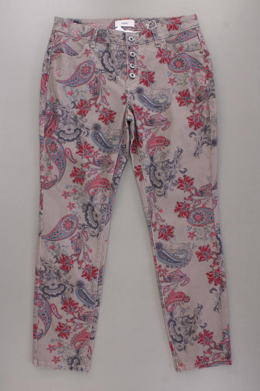 Heine Hose Gr. Kurzgröße 20 mit Paisleymuster neuwertig mehrfarbig aus Baumwolle