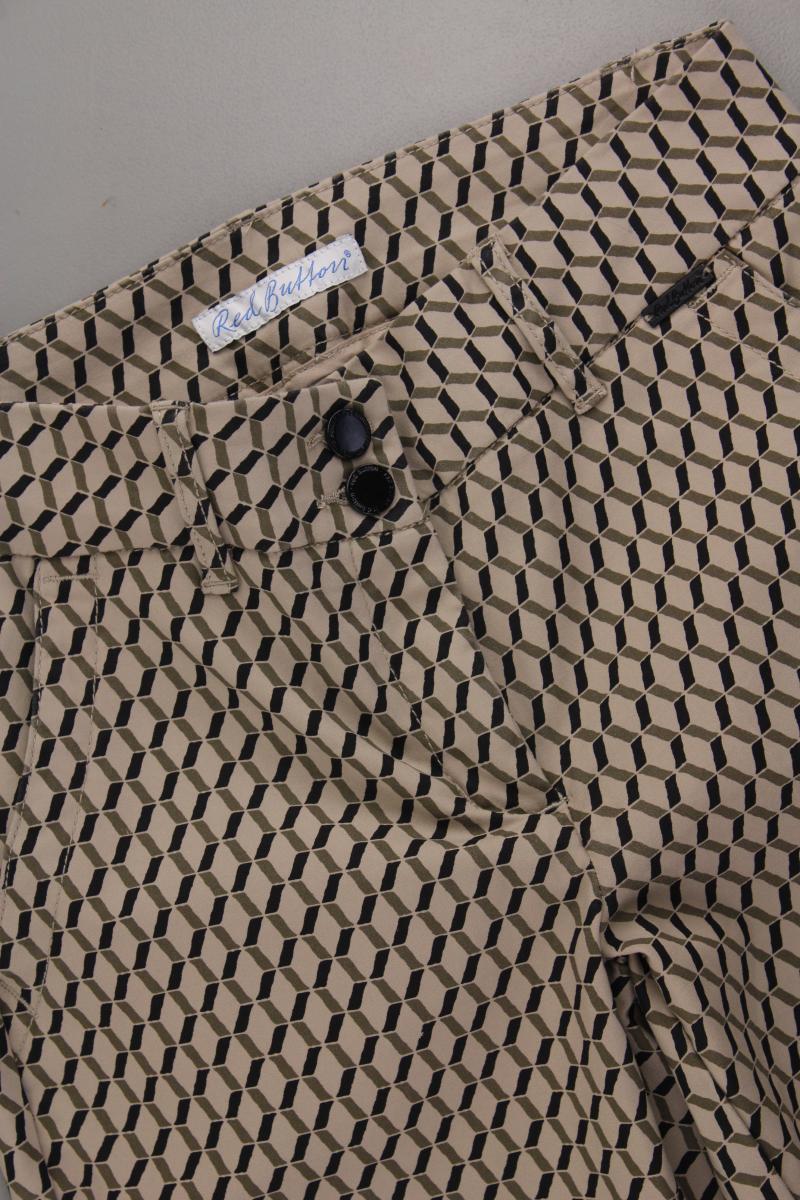 Red Button Stoffhose Gr. 36 geometrisches Muster neuwertig creme aus Baumwolle