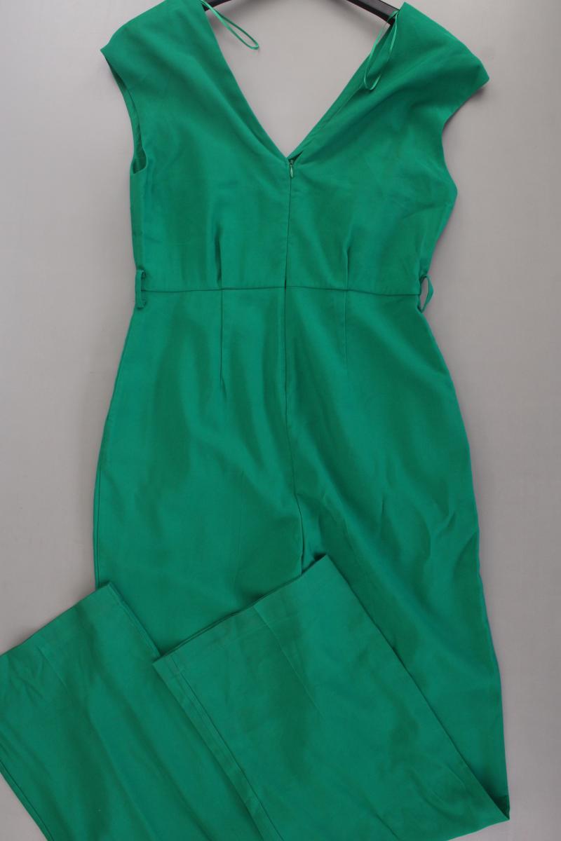 Mango Langer Jumpsuit Gr. M grün aus Viskose