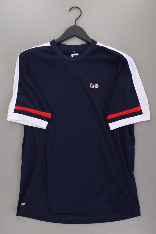 FILA Sportshirt für Herren Gr. 52/54 Kurzarm blau aus Polyester