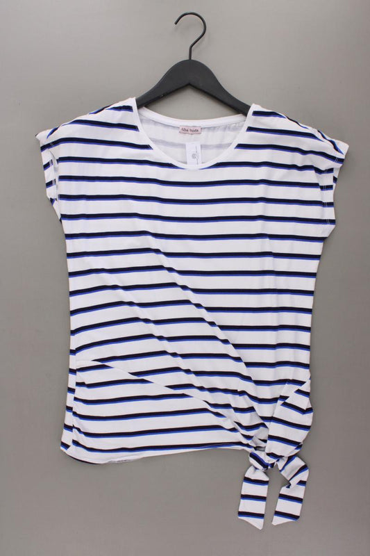 Alba Moda Ringelshirt Gr. 38 gestreift Kurzarm weiß aus Viskose