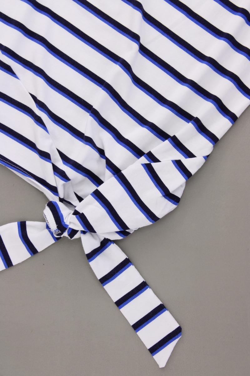 Alba Moda Ringelshirt Gr. 38 gestreift Kurzarm weiß aus Viskose