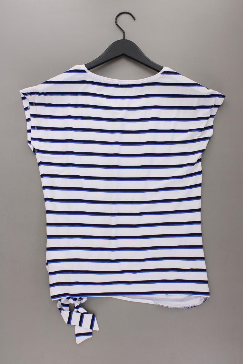 Alba Moda Ringelshirt Gr. 38 gestreift Kurzarm weiß aus Viskose