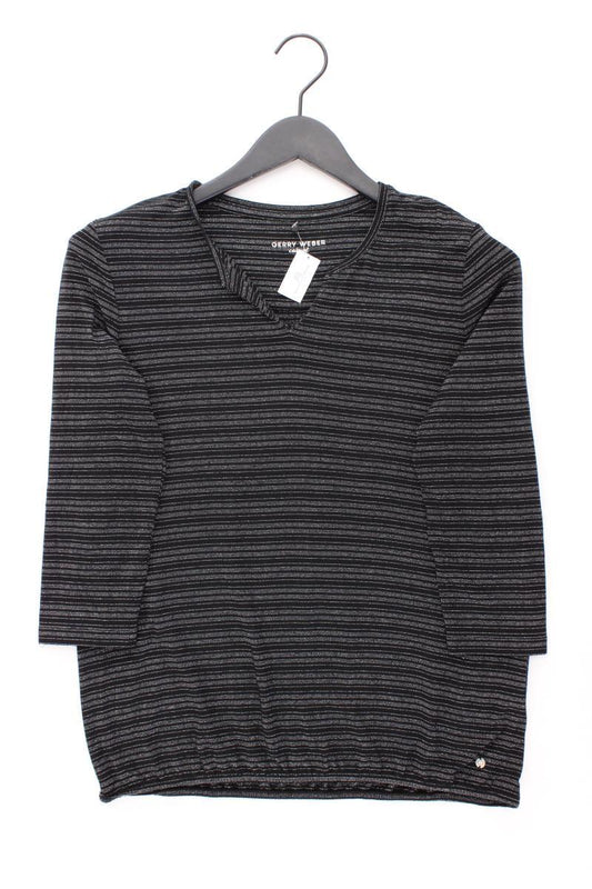Gerry Weber Ringelshirt Gr. 40 gestreift 3/4 Ärmel schwarz