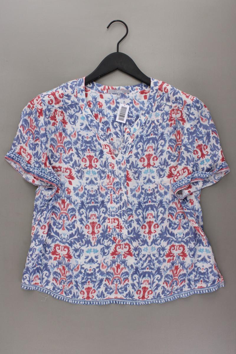 Cecil Kurzarmbluse Gr. M blau