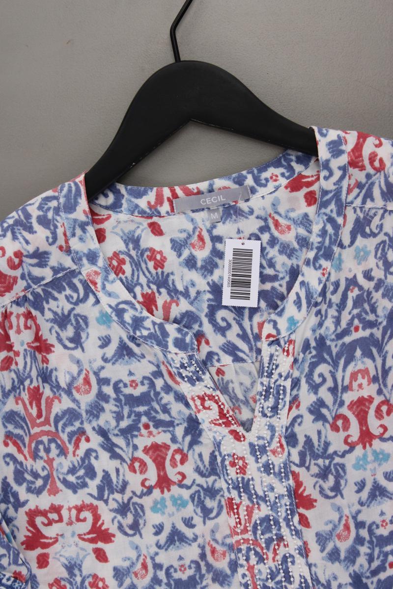 Cecil Kurzarmbluse Gr. M blau