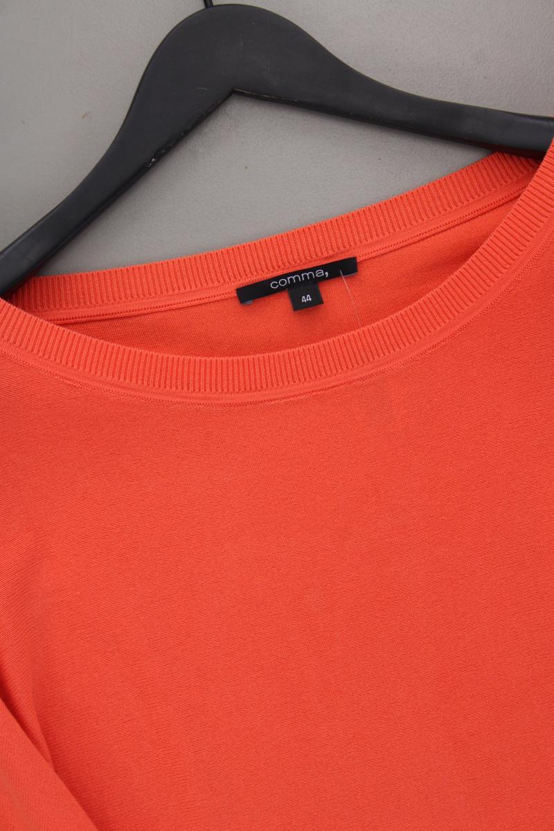 comma, Feinstrickpullover Gr. 44 orange aus Polyamid